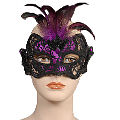 (image for) Glorianna Purple Mask Feather Party and Halloween - ME152A